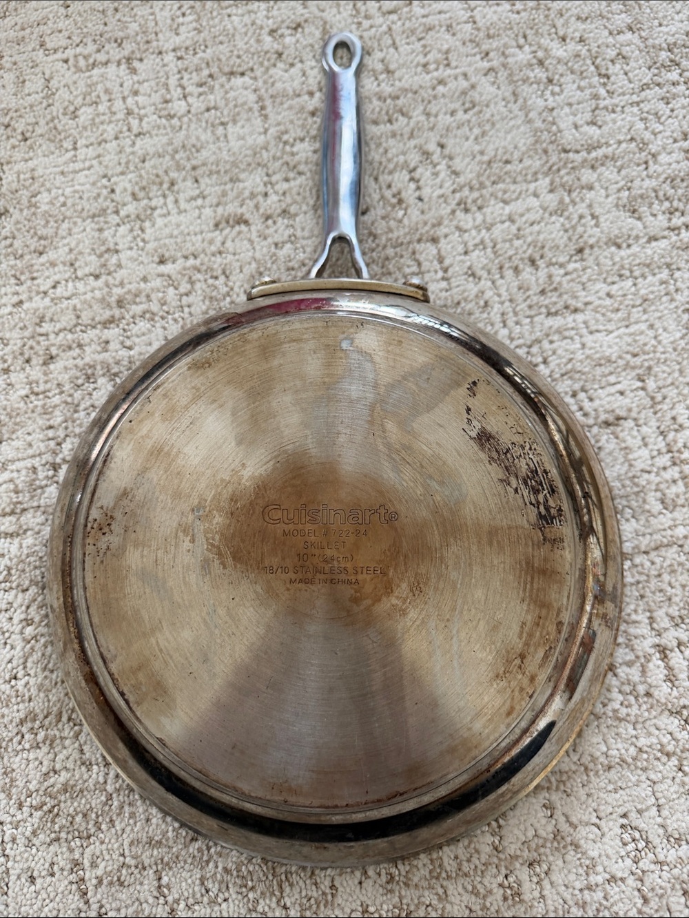 Cuisinart Stainless Steel Frying Pan - Silver 10” - Picture 3 of 3
